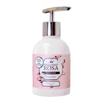 Pomander Rosa e Sândalo Autoamor Sabonete 200ml