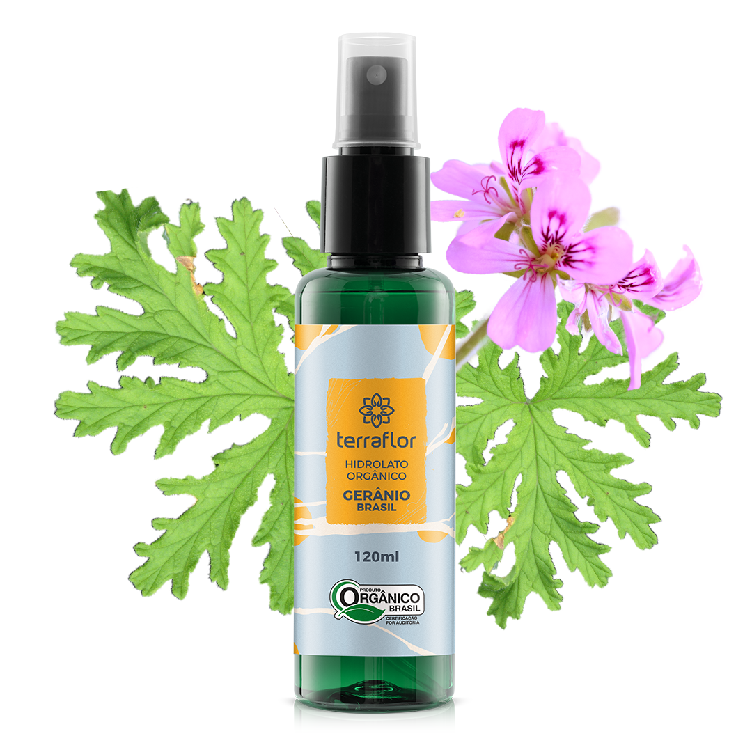 Hidrolato Gerânio Brasil Orgânico Terra Flor 120ml
