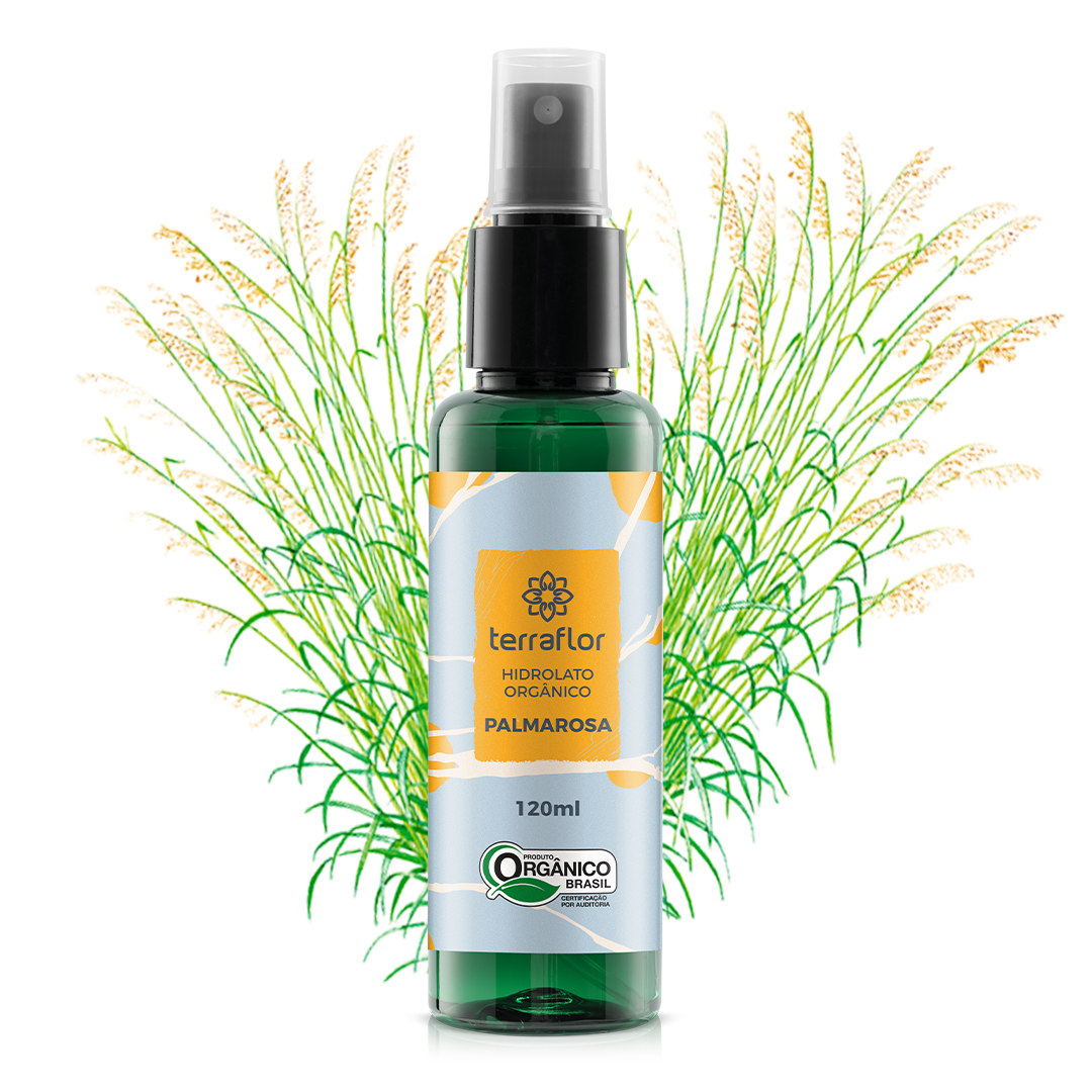 Hidrolato Palmarosa Orgânico Terra Flor 120ml