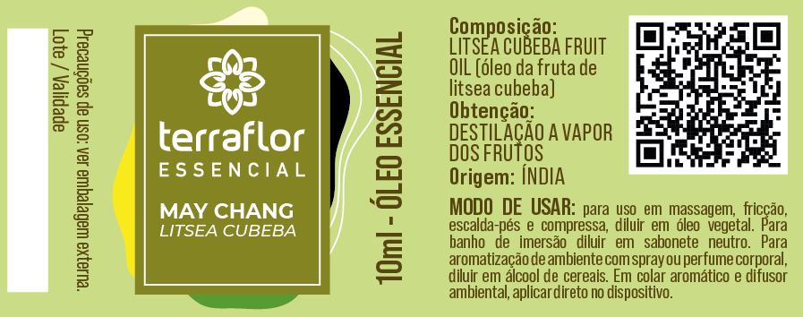 Óleo Essencial de May Chang Terra Flor 10ml