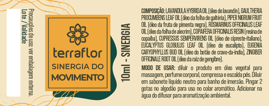 Óleo Essencial Sinergia do Movimento 10ml