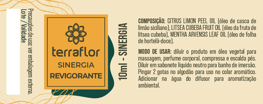 Óleo Essencial Sinergia Revigorante 10ml