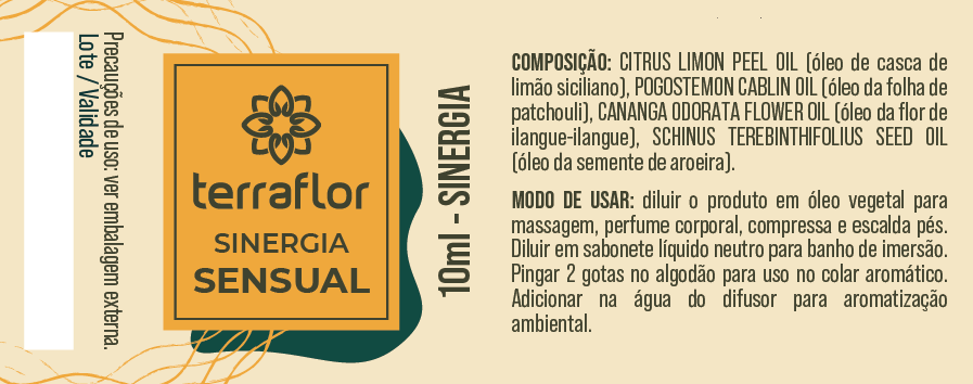 Óleo Essencial Sinergia Sensual 10ml